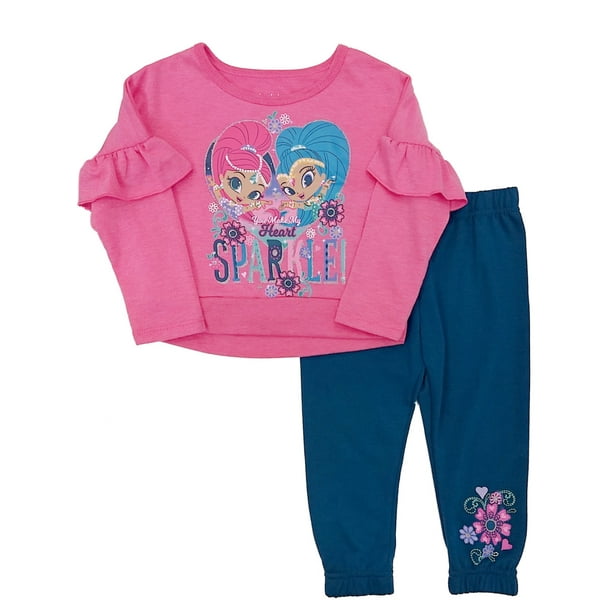 Shimmer and Shine Girls Tunic 2pc Legging Set Size 2T 3T 4T 4 5 6 6X